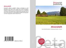 Buchcover von Ahrenshöft