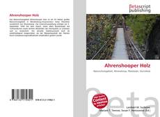 Copertina di Ahrenshooper Holz