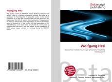 Couverture de Wolfgang Hesl