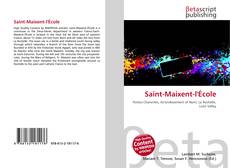 Copertina di Saint-Maixent-l'École