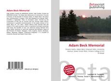 Copertina di Adam Beck Memorial