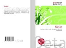 Buchcover von Ahrsen