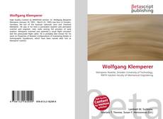 Couverture de Wolfgang Klemperer