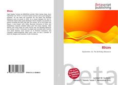 Couverture de Rhim