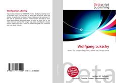 Copertina di Wolfgang Lukschy