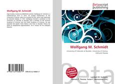 Couverture de Wolfgang M. Schmidt