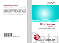 Buchcover von Rhine Franconian Dialects