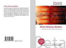 Couverture de Rhine Railway (Baden)