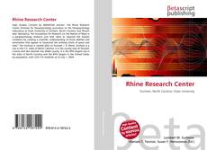 Couverture de Rhine Research Center