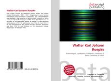 Capa do livro de Walter Karl Johann Roepke 