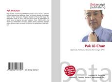 Capa do livro de Pak Ui-Chun 