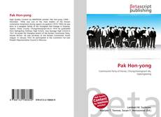 Pak Hon-yong的封面