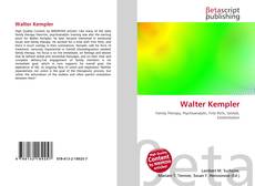 Capa do livro de Walter Kempler 