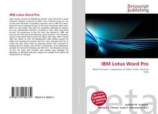 Capa do livro de IBM Lotus Word Pro 