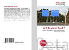 Capa do livro de York Regional Road 7 