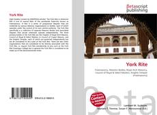 Capa do livro de York Rite 