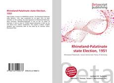 Обложка Rhineland-Palatinate state Election, 1951