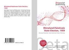 Обложка Rhineland-Palatinate State Election, 1959