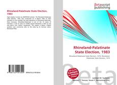 Rhineland-Palatinate State Election, 1983的封面