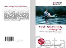York St John University Rowing Club kitap kapağı