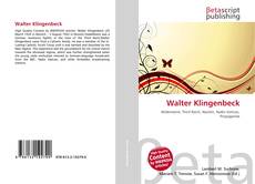 Portada del libro de Walter Klingenbeck