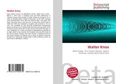 Portada del libro de Walter Knox