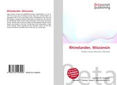 Buchcover von Rhinelander, Wisconsin