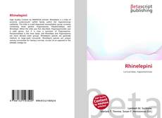 Portada del libro de Rhinelepini