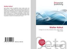 Portada del libro de Walter Kohut