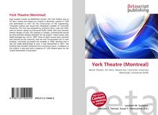 Capa do livro de York Theatre (Montreal) 