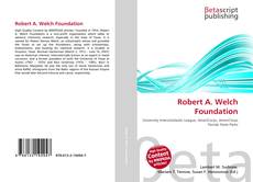 Portada del libro de Robert A. Welch Foundation