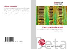 Capa do livro de Pakistan Declaration 
