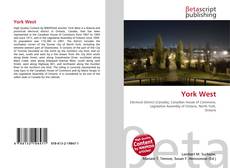 Portada del libro de York West