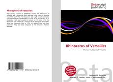 Copertina di Rhinoceros of Versailles