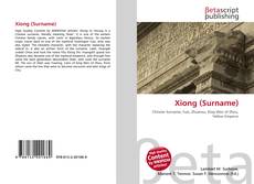 Copertina di Xiong (Surname)