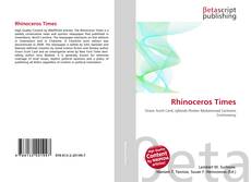 Capa do livro de Rhinoceros Times 