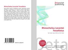 Capa do livro de Rhinocheilus Lecontei Tessellatus 