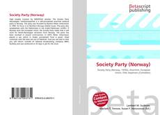 Buchcover von Society Party (Norway)