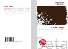 Capa do livro de Walter Lange 
