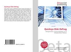 Buchcover von Quicksys Disk Defrag