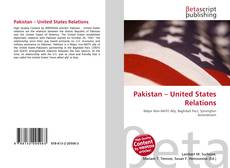 Buchcover von Pakistan – United States Relations