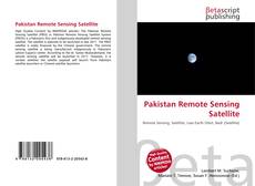 Buchcover von Pakistan Remote Sensing Satellite