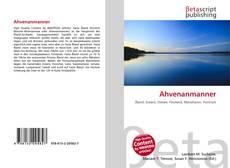 Copertina di Ahvenanmanner