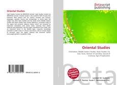 Copertina di Oriental Studies