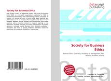 Portada del libro de Society for Business Ethics