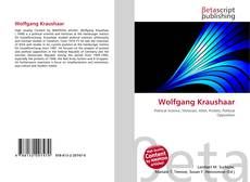 Portada del libro de Wolfgang Kraushaar