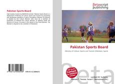 Buchcover von Pakistan Sports Board