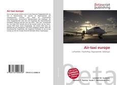Couverture de Air-taxi europe