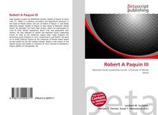 Robert A Paquin III的封面