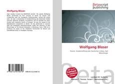 Buchcover von Wolfgang Bloser